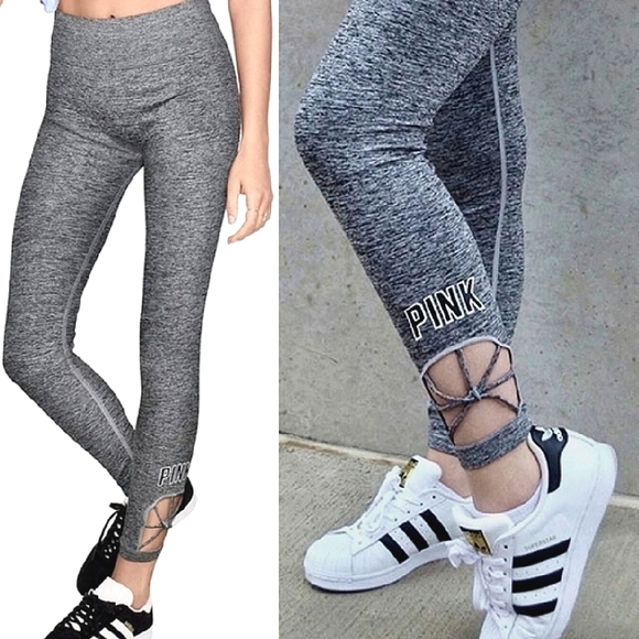 OFFER💋NEW💋 PINK Victoria's Secret SEAMLESS Strappy Tummy Control Leggings, XS - Picture 1 of 9